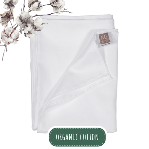 Underlakan Vagn/Vagga Vit Organic Cotton