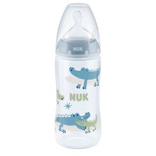 NUK First Choice+ Nappflaska Flow Control 300 ml Blå